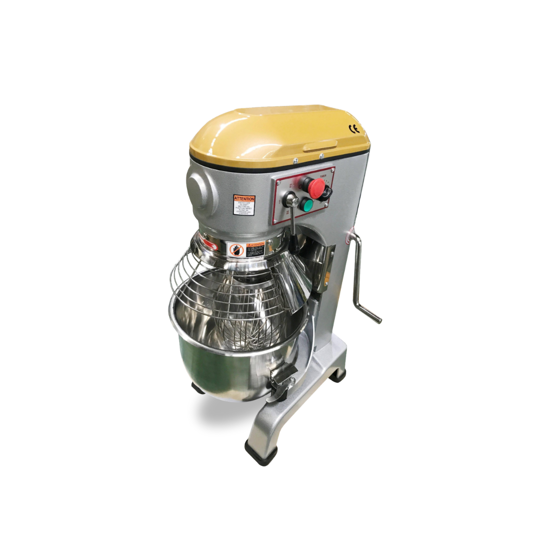 Anvil PMA1020 - 20 Quart 20L Commercial Planetary Mixer for bakeries and cafes with stainless steel bowl and grey exterior