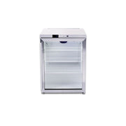 Bromic under bench single glass door display bar fridge for cafés and bars