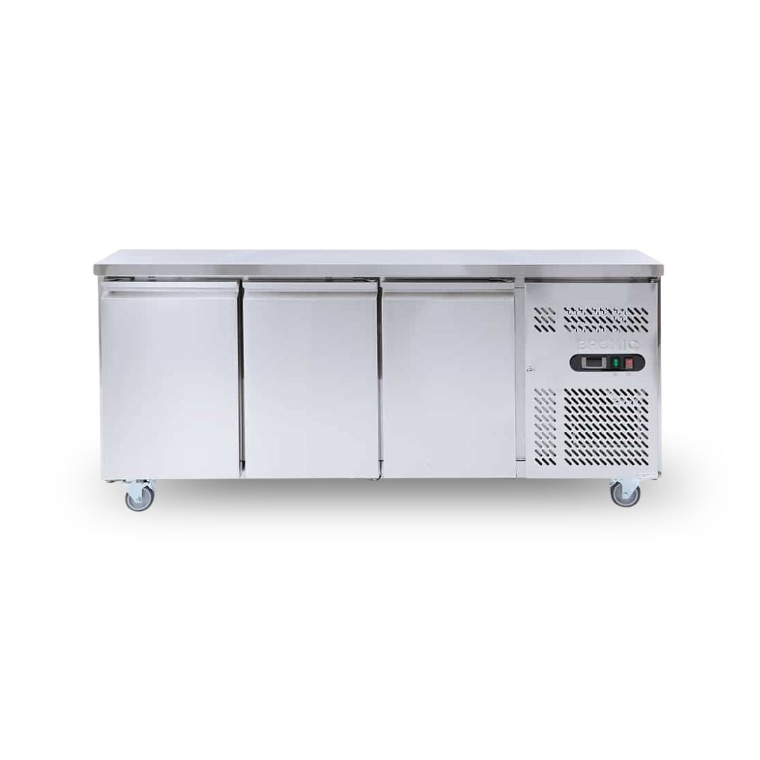 Bromic UBC1795SD
 3 door underbench commercial fridge stainless steel1
