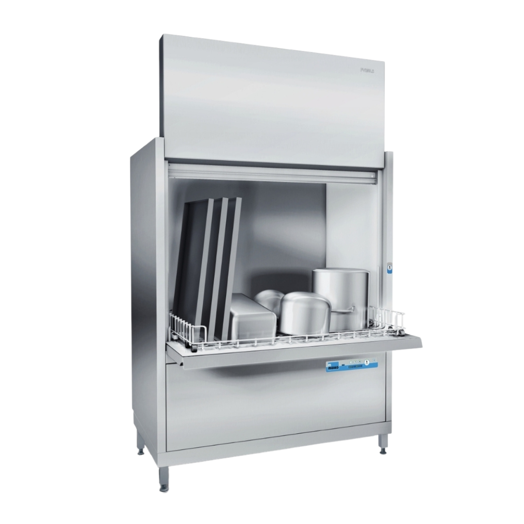 Meiko FV 250.2 
high capacity commercial dishwasher for pots and trays