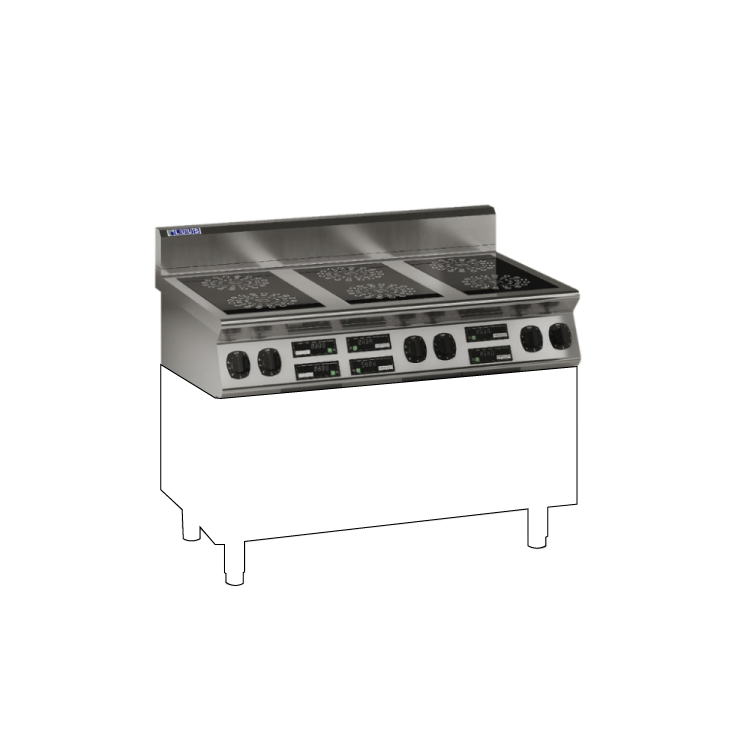 Luus 6 Zone 1200mm Induction Cooktop