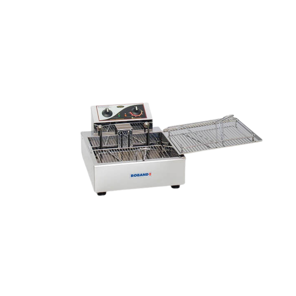 Roband FD10 benchtop donut fryer stainless steel commercial electric fryer with 8.5L tank for bakeries and cafés