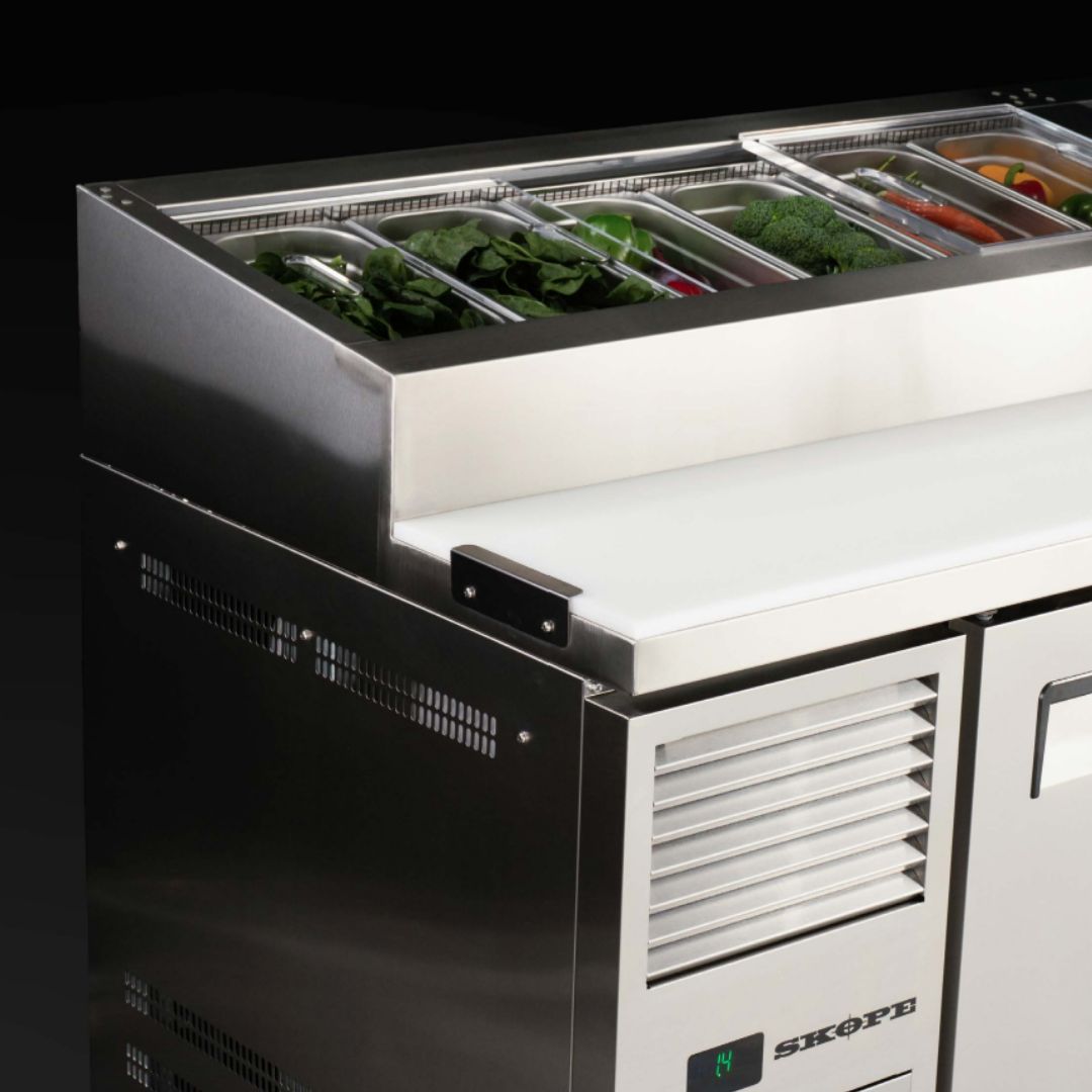 Skope ReFlex RF8.PPZ.3.SD 3 Solid Door Pizza Preparation Fridge