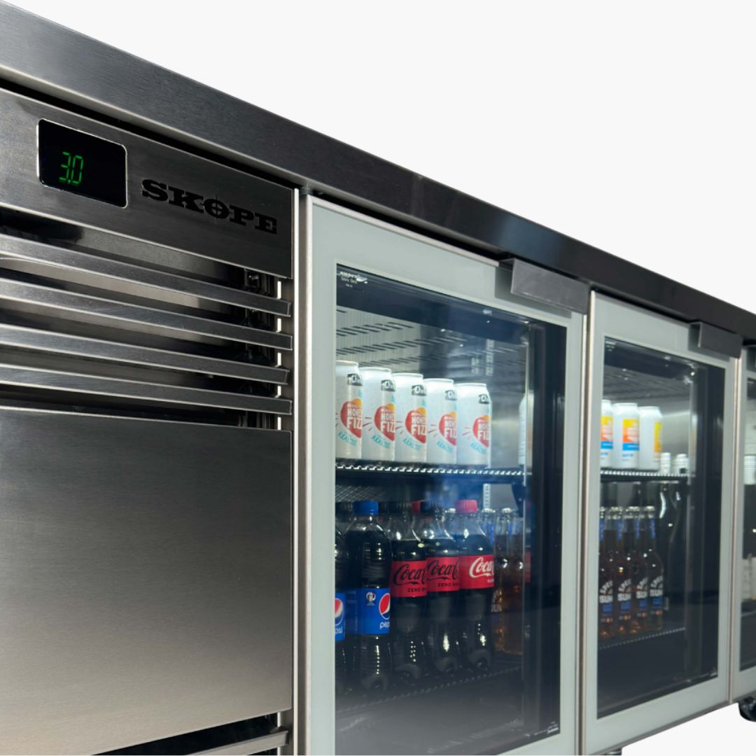 Skope BB.2.GSW BackBar 2 Glass Swing Door Fridge