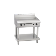 Waldorf GP8900G-LS 900mm commercial gas griddle on leg stand stainless steel heavy duty