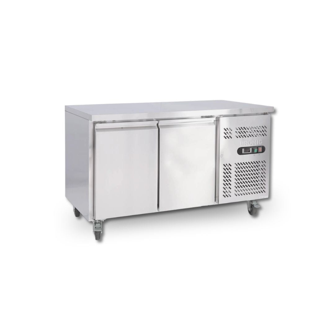Bromic UBC1360SD
 2 door underbench fridge stainless steel 282L commercial
