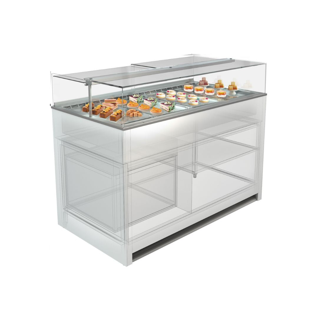 Cossiga LPRF Freestanding LP Plus Refrigerated Display