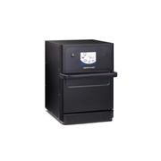 Merrychef e1s high speed cook oven with compact stainless steel design and touchscreen controls for commercial kitchens