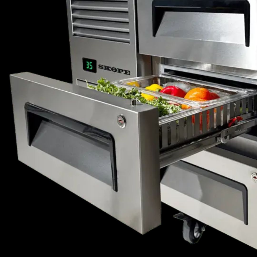 Skope RF7.UBR.2.D6 ReFlex 6 Drawer Counter GN 1/1 Fridge RF7.UBR.2.D6